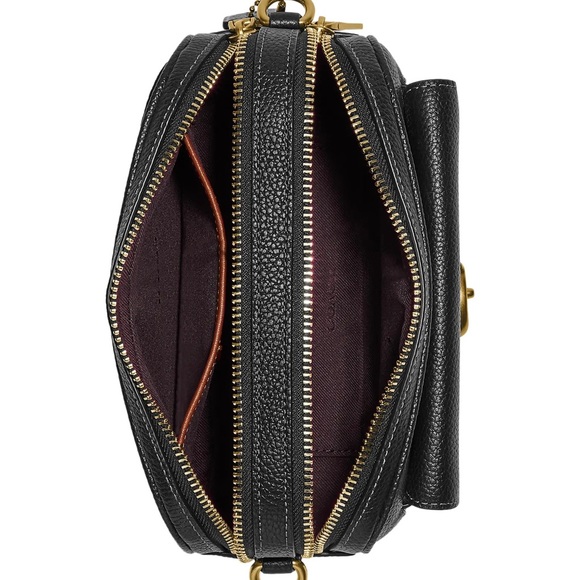 Coach Crossbody Camera Bag Pebble Leather - Picture 2 of 12